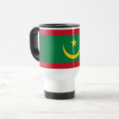 Vlag van Mauritanië Reisbeker (Voorkant links)