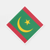 Vlag van Mauritanië Servet (Hoek)