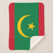 Vlag van Mauritanië Sherpa Deken (Voorkant)