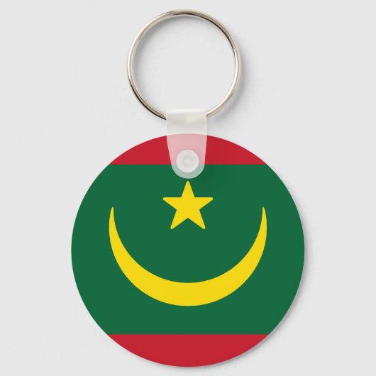 Vlag van Mauritanië Sleutelhanger (Voorkant)