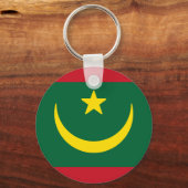 Vlag van Mauritanië Sleutelhanger (Achterkant)