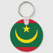 Vlag van Mauritanië Sleutelhanger (Achterkant)