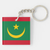 Vlag van Mauritanië Sleutelhanger (Achterkant)