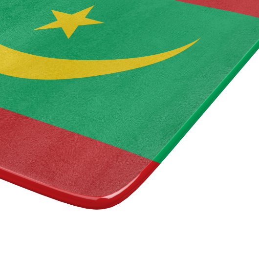 Vlag van Mauritanië Snijplank (Hoek)