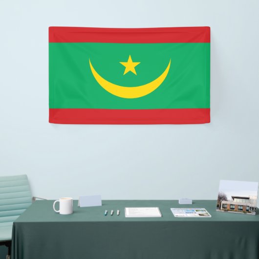 Vlag van Mauritanië Spandoek (Beurs)