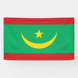 Vlag van Mauritanië Spandoek