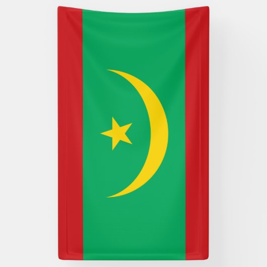 Vlag van Mauritanië Spandoek (Verticaal)