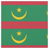 Vlag van Mauritanië Stof (Close Up)