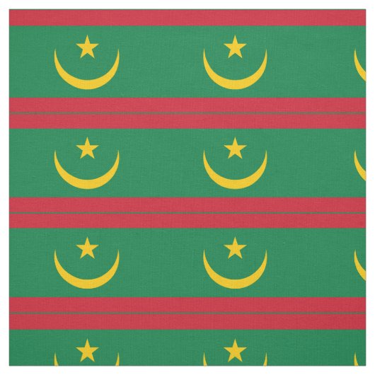 Vlag van Mauritanië Stof (Swatch)