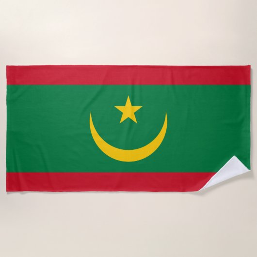 Vlag van Mauritanië Strandlaken (Voorkant)