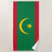 Vlag van Mauritanië Strandlaken (Voorkant)