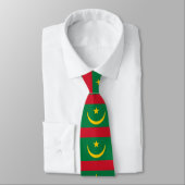 Vlag van Mauritanië Stropdas (Gebonden)