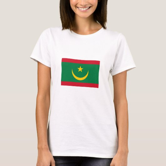 Vlag van Mauritanië T-shirt (Voorkant)