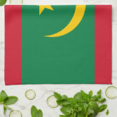 Vlag van Mauritanië Theedoek (Gevouwen)
