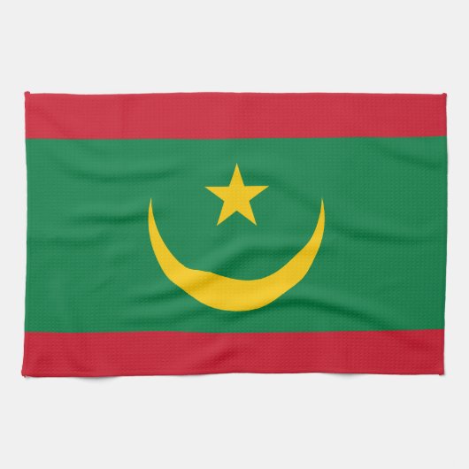 Vlag van Mauritanië Theedoek (Horizontaal)