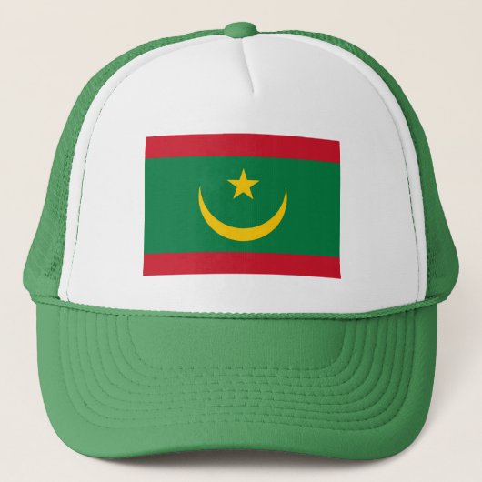 Vlag van Mauritanië Trucker Pet (Voorkant)