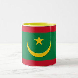 Vlag van Mauritanië Tweekleurige Koffiemok
