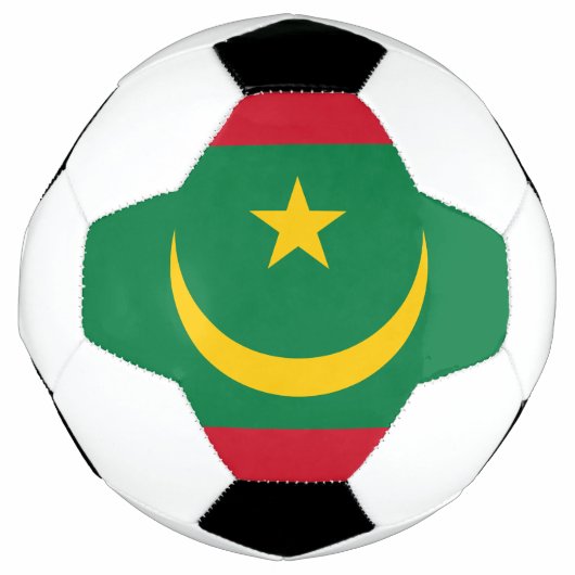 Vlag van Mauritanië Voetbal (Voorkant)