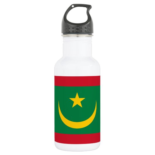 Vlag van Mauritanië Waterfles (Voorkant)
