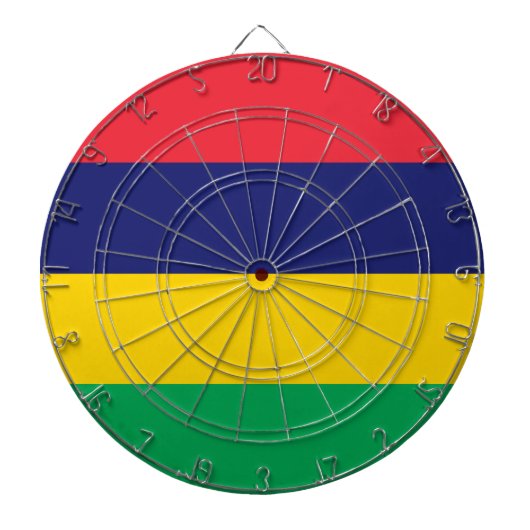 Vlag van Mauritius Dartbord (Voorkant)