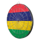 Vlag van Mauritius Dartbord (Voorkant Rechts)