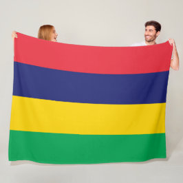 Vlag van Mauritius Fleece Deken