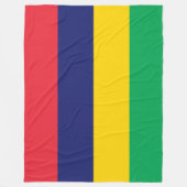 Vlag van Mauritius Fleece Deken (Voorkant)