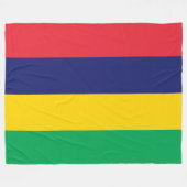 Vlag van Mauritius Fleece Deken (Voorkant (Horizontaal))