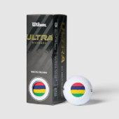 Vlag van Mauritius Golfballen (Verpakking)