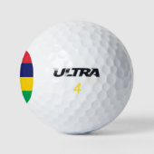 Vlag van Mauritius Golfballen (Logo)