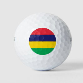 Vlag van Mauritius Golfballen