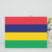 Vlag van Mauritius Kaart (Staand voorkant)