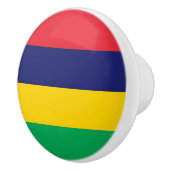 Vlag van Mauritius Keramische Knop (Rechts)