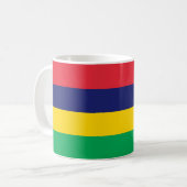 Vlag van Mauritius Koffiemok (Voorkant links)