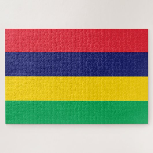 Vlag van Mauritius Legpuzzel (Horizontaal)