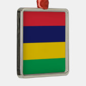 Vlag van Mauritius Metalen Ornament (Rechts)