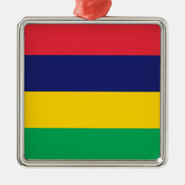 Vlag van Mauritius Metalen Ornament