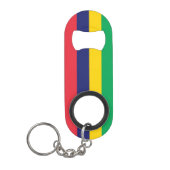 Vlag van Mauritius Mini Flessenopener (Voorkant)