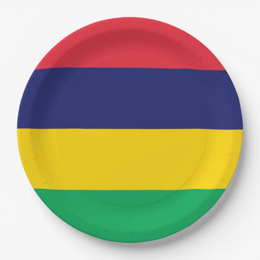 Vlag van Mauritius Papieren Bordje (Voorkant)