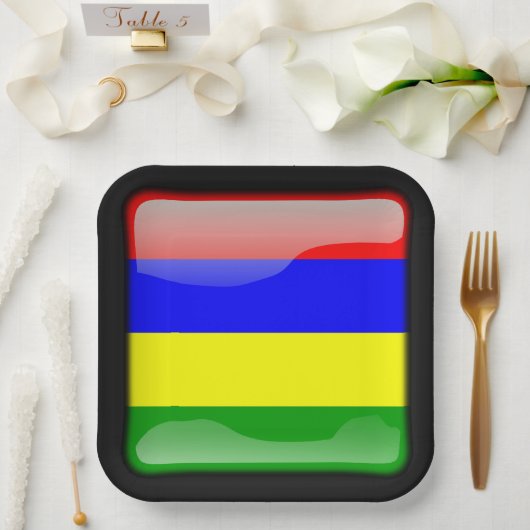 Vlag van Mauritius Papieren Bordje (Huwelijk)
