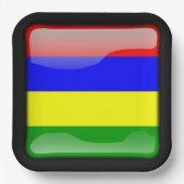 Vlag van Mauritius Papieren Bordje (Voorkant)