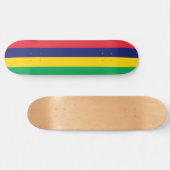 Vlag van Mauritius Persoonlijk Skateboard (Horizontaal)