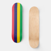 Vlag van Mauritius Persoonlijk Skateboard (Voorkant)