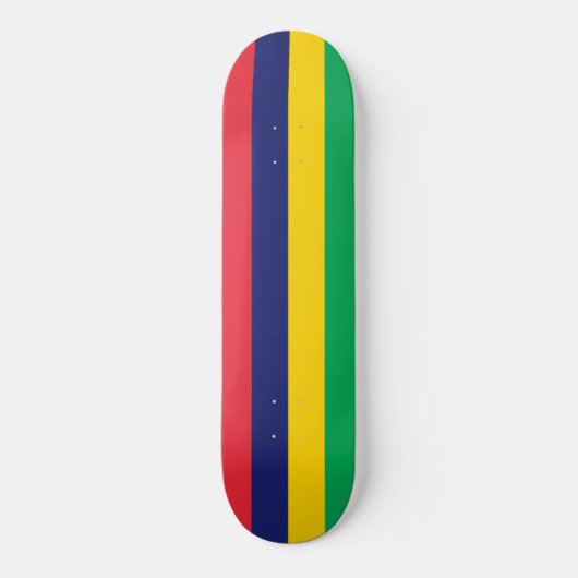 Vlag van Mauritius Persoonlijk Skateboard (Voorkant)