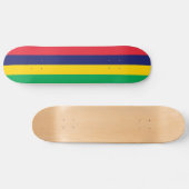 Vlag van Mauritius Persoonlijk Skateboard (Horizontaal)