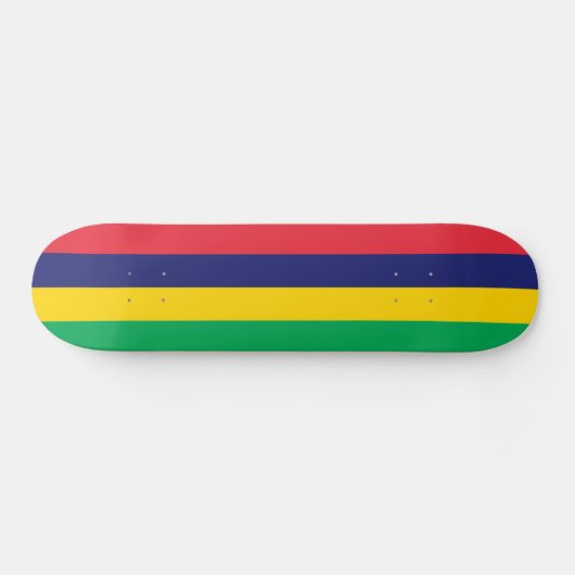 Vlag van Mauritius Persoonlijk Skateboard (Horizontaal)