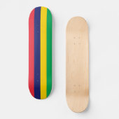 Vlag van Mauritius Persoonlijk Skateboard (Voorkant)