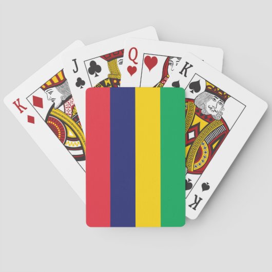 Vlag van Mauritius Pokerkaarten (Achterkant)
