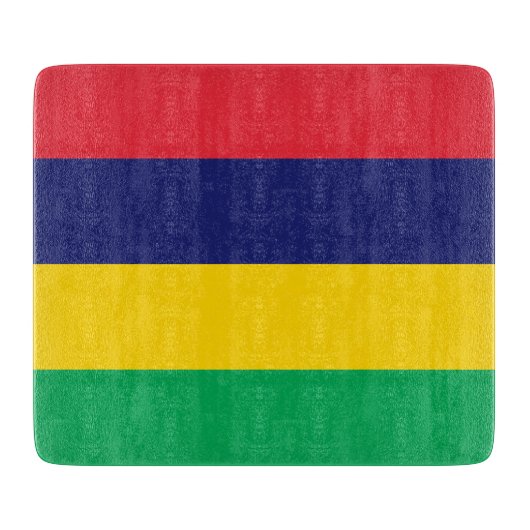 Vlag van Mauritius Snijplank (Voorkant)