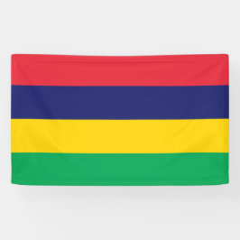 Vlag van Mauritius Spandoek
